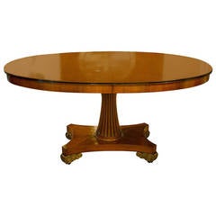 Regency Gilt-Metal Mounted Faded Mahogany Extension Dining Table