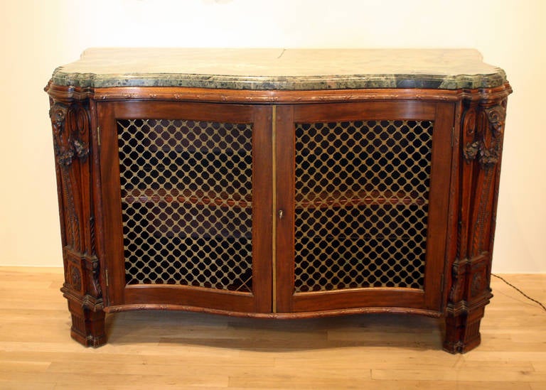 Neoclassical Mahogany Cabinet For Sale 1