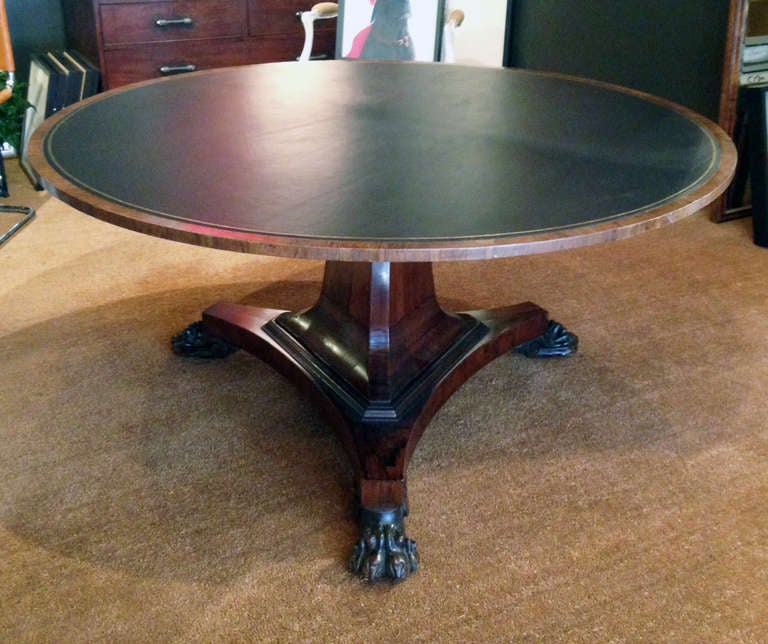 Regency rosewood center table.