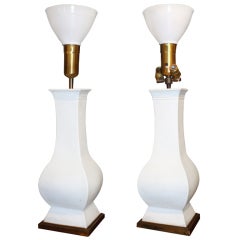 Pair of Chinese Style Ceramic Lamps Designed by Billy Haines 9