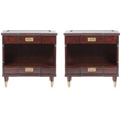 Pair of Walnut Night Stands by John Widdicomb