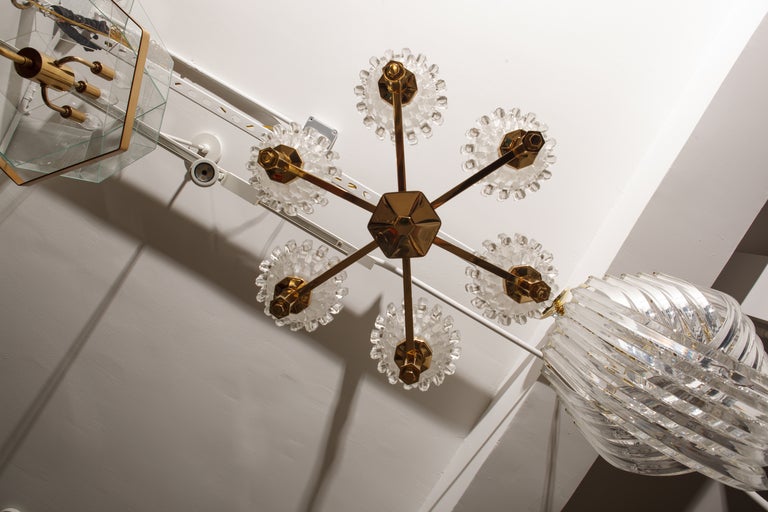 Danish Hans-Agne Jakobsson Six-Arm Crystal Chandelier