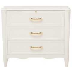 Paper White Lacquer Chest of Drawers by Grosfeld House