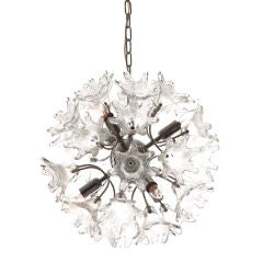 Murano Glass Flower Chandelier