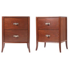 Pair T. H. Robsjohn Gibbings/Widdicomb 2 drawer Nightstands