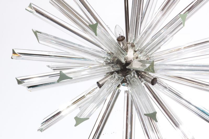 Venini Crystal Sputnik Chandelier In Excellent Condition In New York, NY