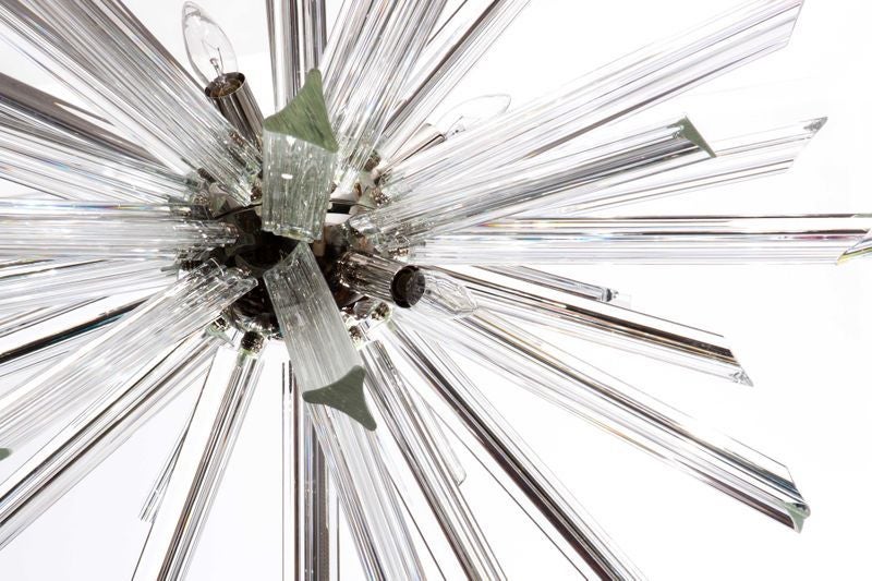 20th Century Venini Crystal Sputnik Chandelier