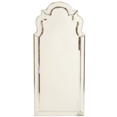 Art Deco Venetian Style Keyhole Mirror