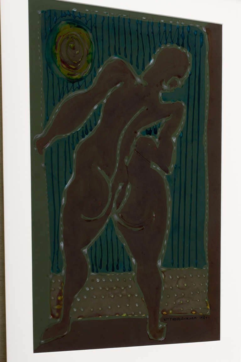20th Century Modernist Nude by William Fredericksen, 1984