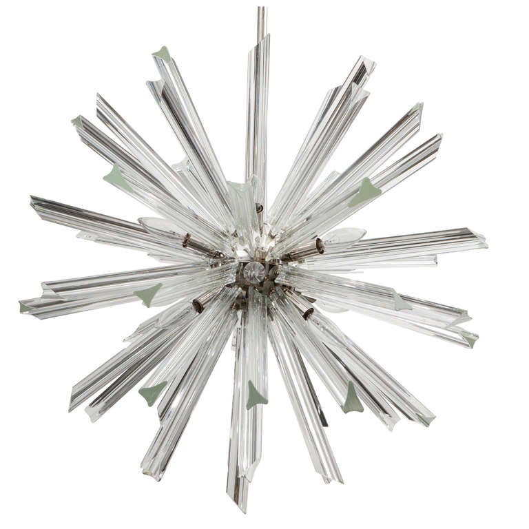 Crystal Sputnik Chandelier By Venini For Camer At 1stdibs Crystal Sputnik Chandelier By Venini For Camer 1