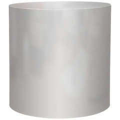 Polished Chrome Column Side Table by Pace