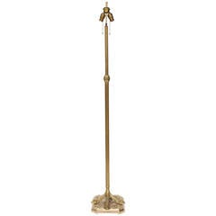 French Art Nouveau Bird Talon Brass Floor Lamp 1