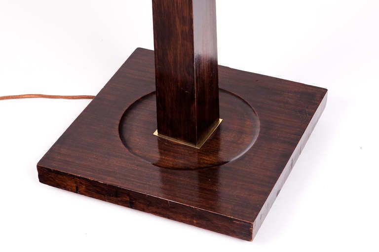 Parzinger Style Tapering Macassar Ebony Floor Lamp In Good Condition In New York, NY