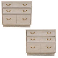 Pair of James Mont Commodes/Nightstands