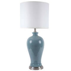 Blue Grey Crackle Glazed Lamp by Paul Hanson 7