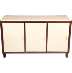 Walnut and Parchment Credenza by Mattaliano/Holly Hunt