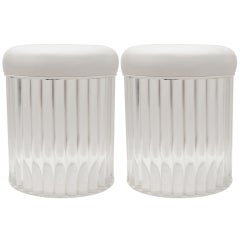 Pair of Lucite Dowel Stools by Grosfeld House