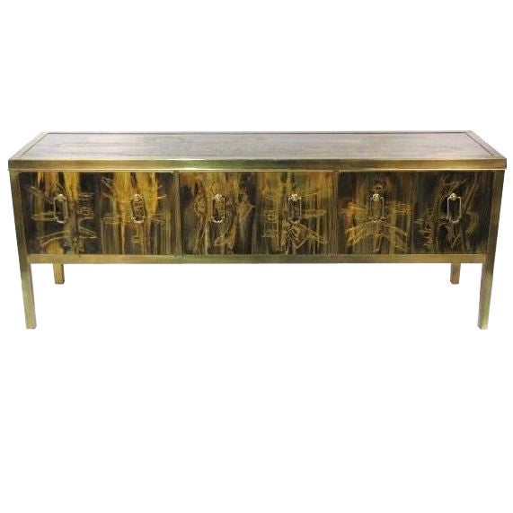 Acid Etched Credenza by Bernhard Rohne