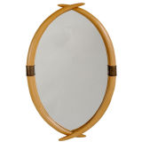 Faux Ivory Tusk Mirror by Chapman