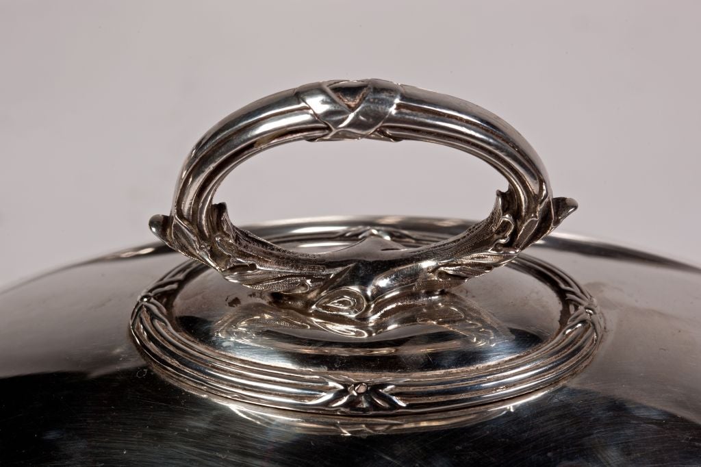 English Set of 5 Silverplate Domed Food Covers by Mappin & Webb