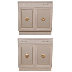 Pair of Bleached Mahogany Cabinets by Grosfeld House