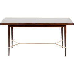 Ebonized Mahogany Calvin Group Dining Table by Paul McCobb