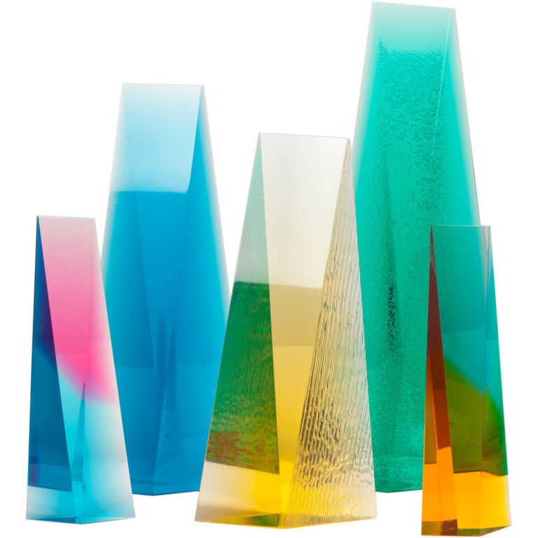 Norman Mercer Acrylic Sculptures, Group or Individual