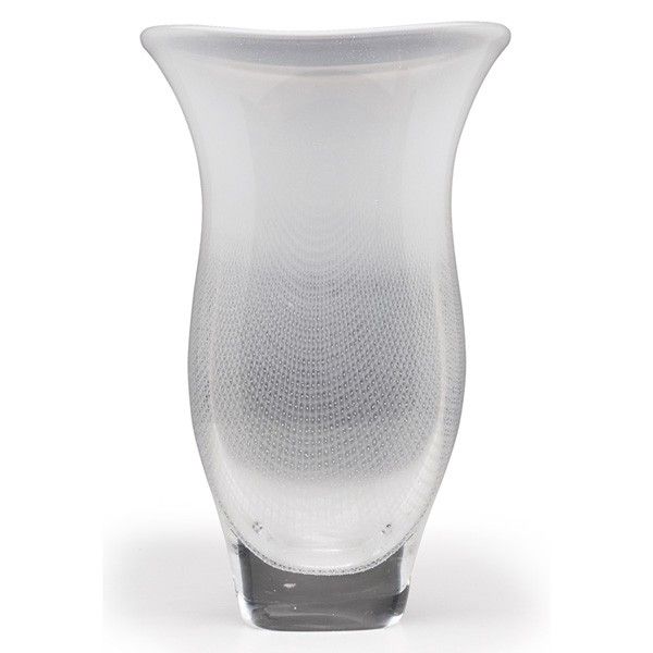 Orrefors Crystal Vase with Bubble Inclusion by Sam Pahngrut