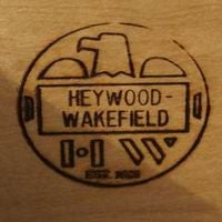 American Heywood Wakefield Kohinoor Double Dresser with Mirror