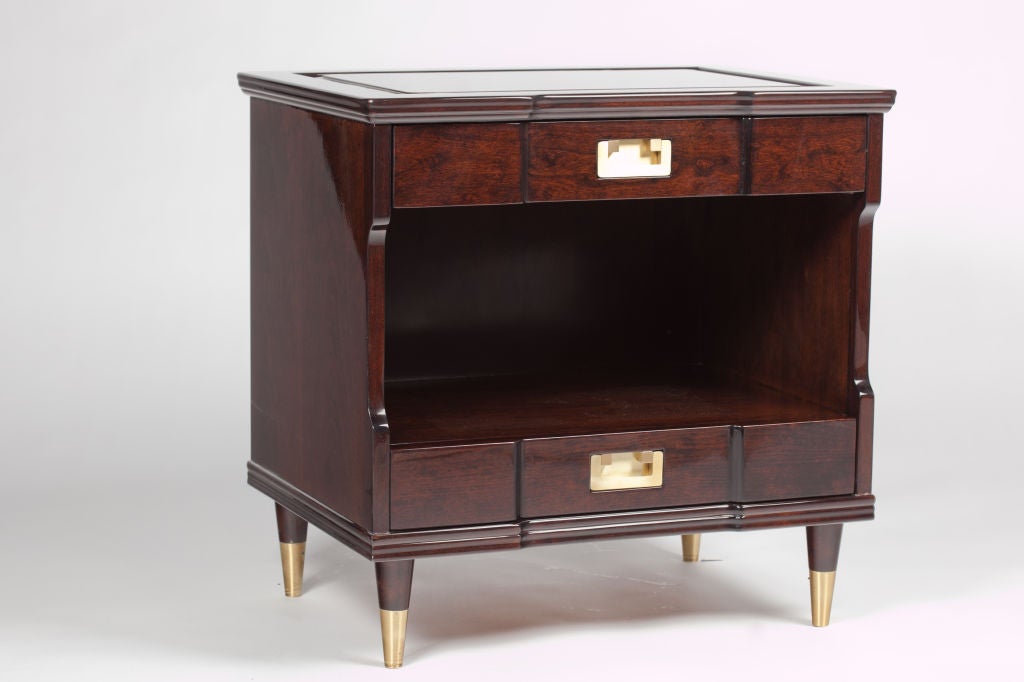 Pair of Walnut Night Stands by John Widdicomb