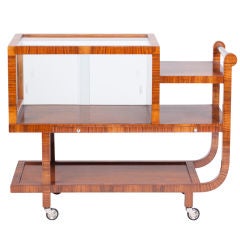 Carrello da bar ungherese Art Deco degli anni '30