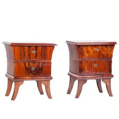 Pair of Art Deco Walnut Side Cabinets