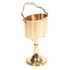 Vintage West German Solid Brass Champagne Cooler/Ice Bucket
