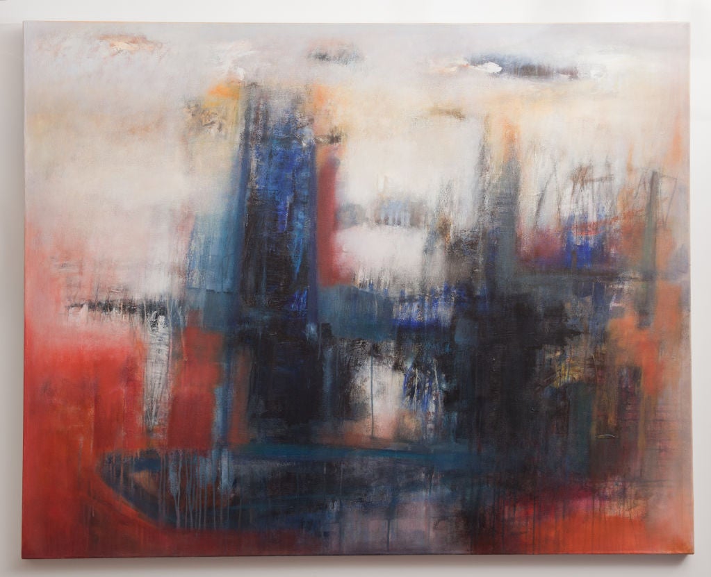 Large Abstract Painting by Ivanilde Brunow (48x60)