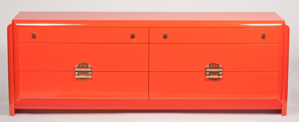 Poppy Orange Dresser by Romweber