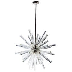 Sputnik Crytal Prism Chandelier by Venini for Camer