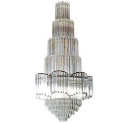 Vintage Monumental 10 Tier Cascading Chandelier by Camer