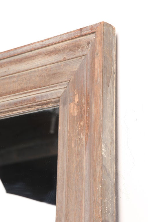 Weathered Tiger Oak Standing Mirror