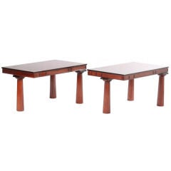 Rare Pair of TH Robsjohn Gibbings NeoClassic Side Tables