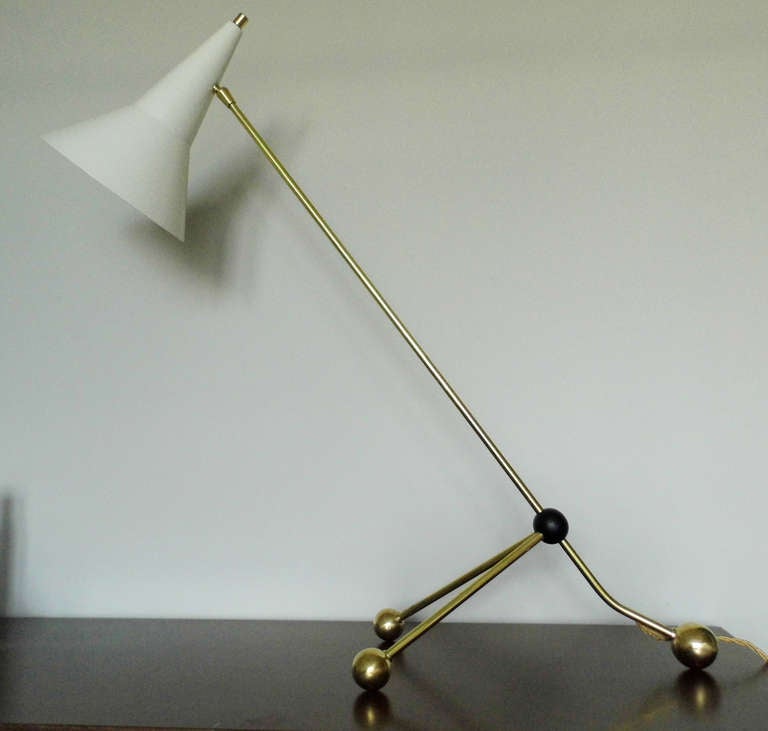 Mid-Century Modern Italian Adjustable Table Lamp For Sale
