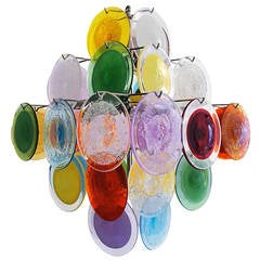 Multicolor Murano Glass Chandelier