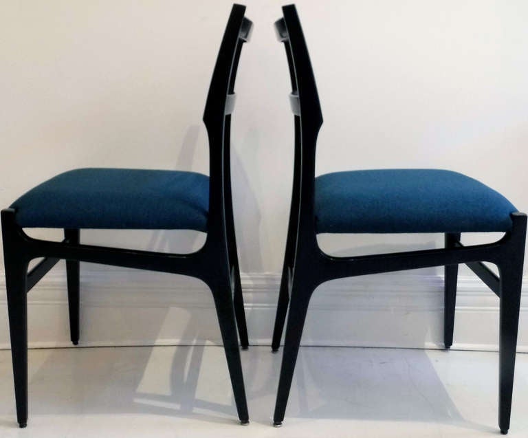 Two chairs dining chairs from the Hotel Parco dei Principi, Rome
Cassina.
Literature: Gio Ponti: L'Arte Si Innamora Dell'Industria, La Pietra, pg. 370