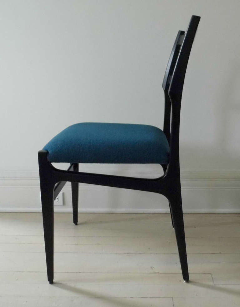 Italian Pair of Dining Chairs By Gio Ponti