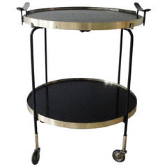 Round Italian Bar Cart