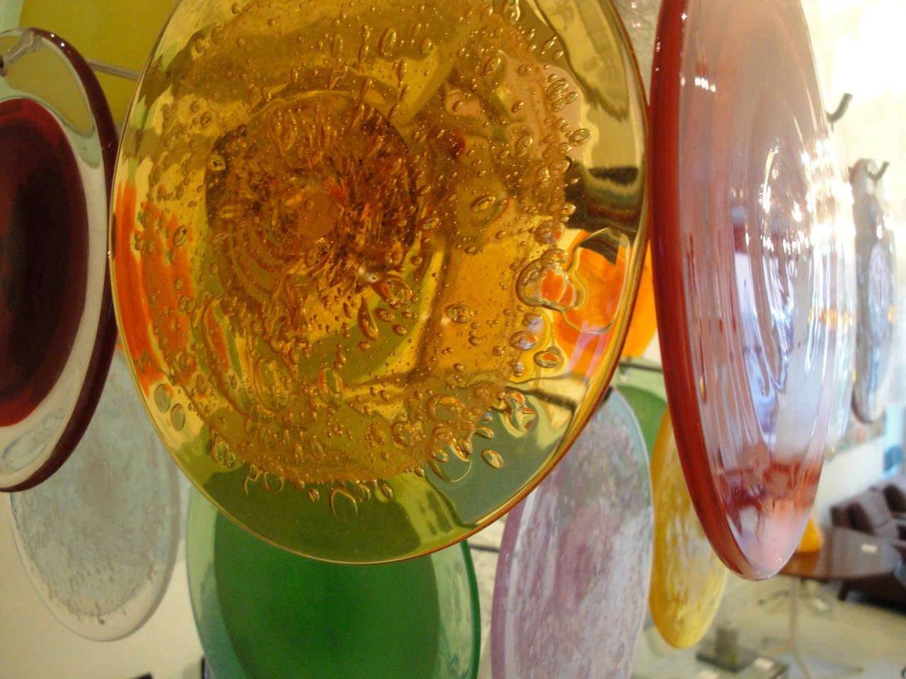 Mid-20th Century Multi-Color Murano Glass Chandelier