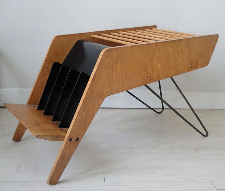 American Vinyl Records and Magazine Rack For Sale