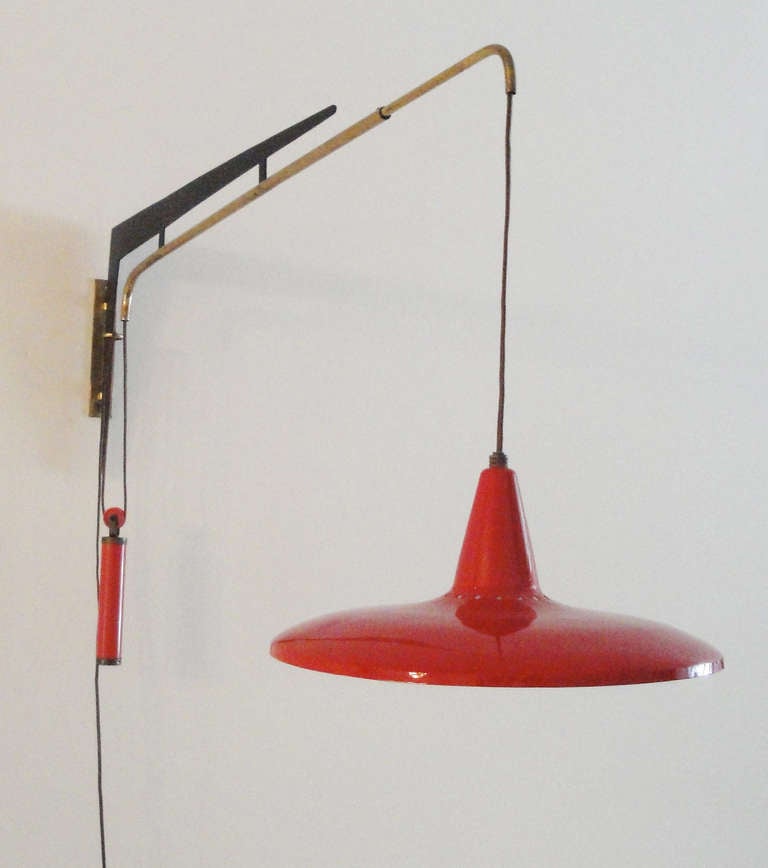 Stilnovo Wall Mounted Lamp In Good Condition In Hudson, NY