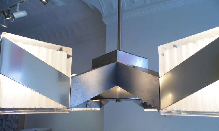 Aluminum Sciolari Modernist Light Fixture