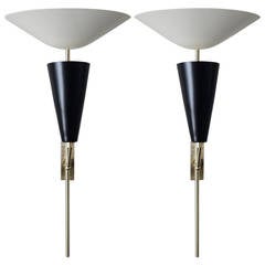 Pair of Double Shade Sconces