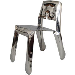 Open Back INOX " Blown Up" Chair